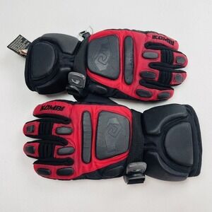 Kombi Racing Gloves Juniors‎ M Red Insulated Water Guard Motocross Cycling